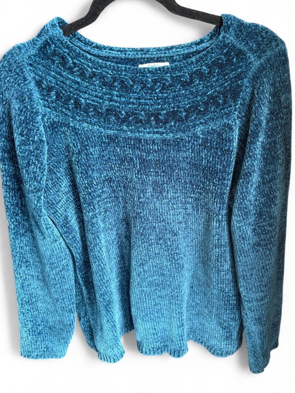 Croft & Barrow deep blue cozy soft pullover sweater Size XL
